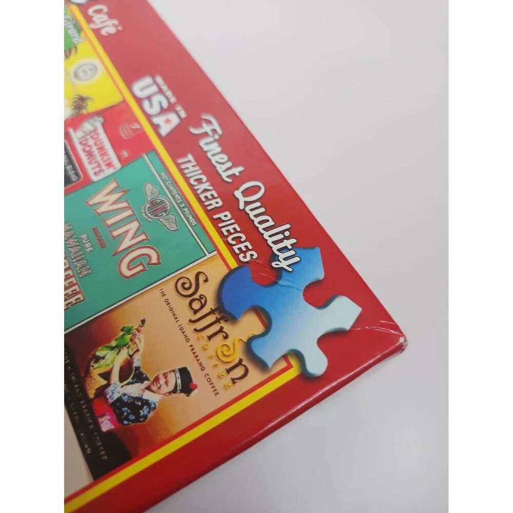 White Mountain Puzzles Coffee Cafe 1000 Piece Jigsaw Puzzle NEW
